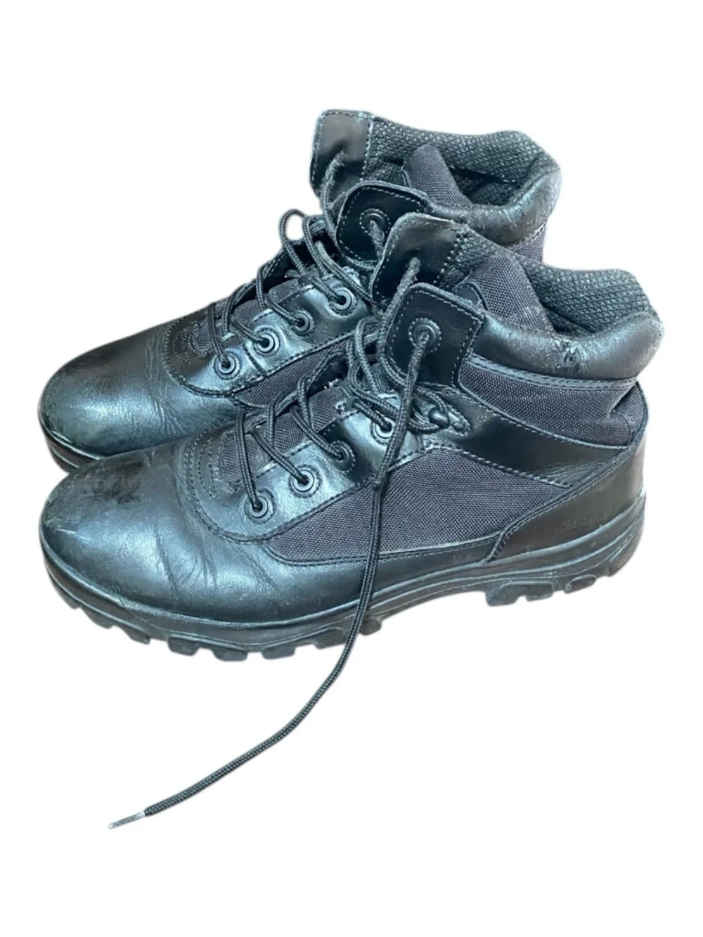 Men's Black Tactical Ankle Boots - Unbranded